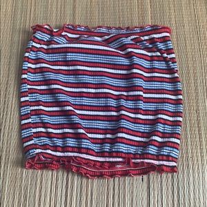 Tube top red white and blue